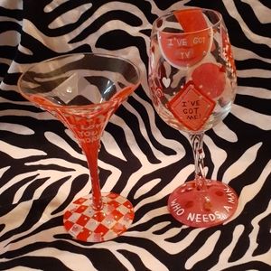 Decorative Wine Glasses